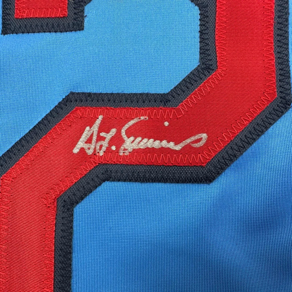 Autographed Ted Simmons St. Louis Blue Baseball Jersey JSA COA | Authenticated Signed Sports Jersey | vintageantiquesgifts.com
