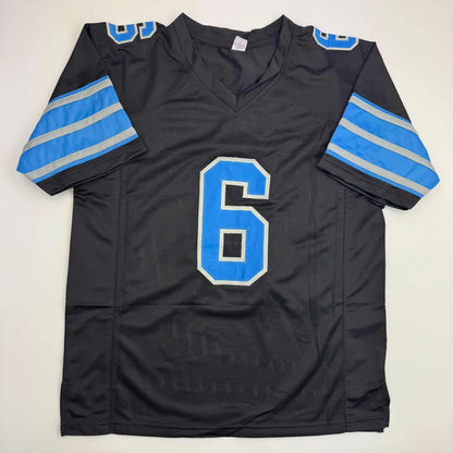 Autographed Terrion Arnold Detroit Black Football Jersey Beckett BAS COA | Authenticated Signed Sports Jersey | vintageantiquesgifts.com