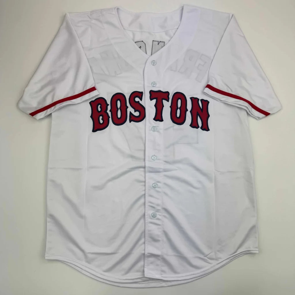 Autographed Terry Francona Boston White Baseball Jersey Beckett BAS COA | Authenticated Signed Sports Jersey | vintageantiquesgifts.com