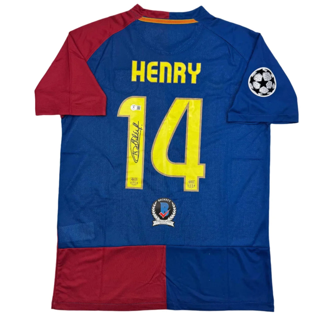 Blue and red custom jersey with Henry 14 signature for professional sports fans