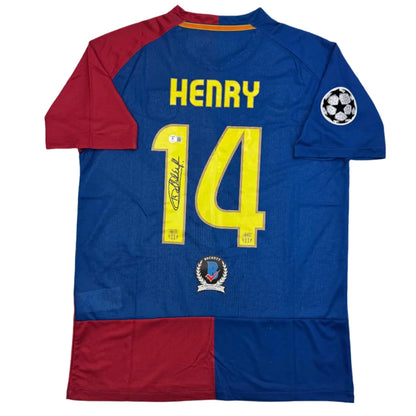 Blue and red custom jersey with Henry 14 signature for professional sports fans