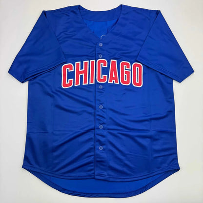 Autographed Thomas Ian Nicholas Chicago blue custom jersey, Beckett COA