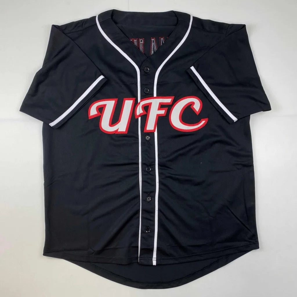 Autographed Thug Rose Namajunas UFC MMA Black Ultimate Fighting Jersey Shirt PSA/DNA COA | Authenticated Signed Sports Jersey | vintageantiquesgifts.com