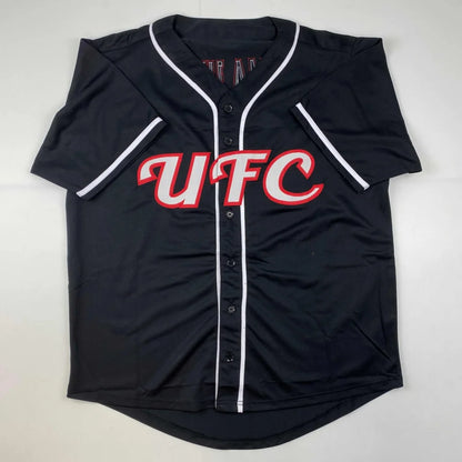 Autographed Thug Rose Namajunas UFC MMA Black Ultimate Fighting Jersey Shirt PSA/DNA COA | Authenticated Signed Sports Jersey | vintageantiquesgifts.com