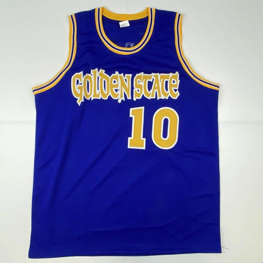 Autographed Tim Hardaway Golden State Blue Basketball Jersey JSA COA | Authenticated Signed Sports Jersey | vintageantiquesgifts.com