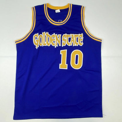 Autographed Tim Hardaway Golden State Blue Basketball Jersey JSA COA | Authenticated Signed Sports Jersey | vintageantiquesgifts.com