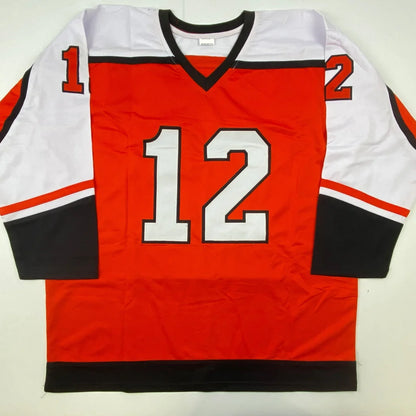 Autographed Tim Kerr Philadelphia Orange Hockey Jersey JSA COA | Authenticated Signed Sports Jersey | vintageantiquesgifts.com