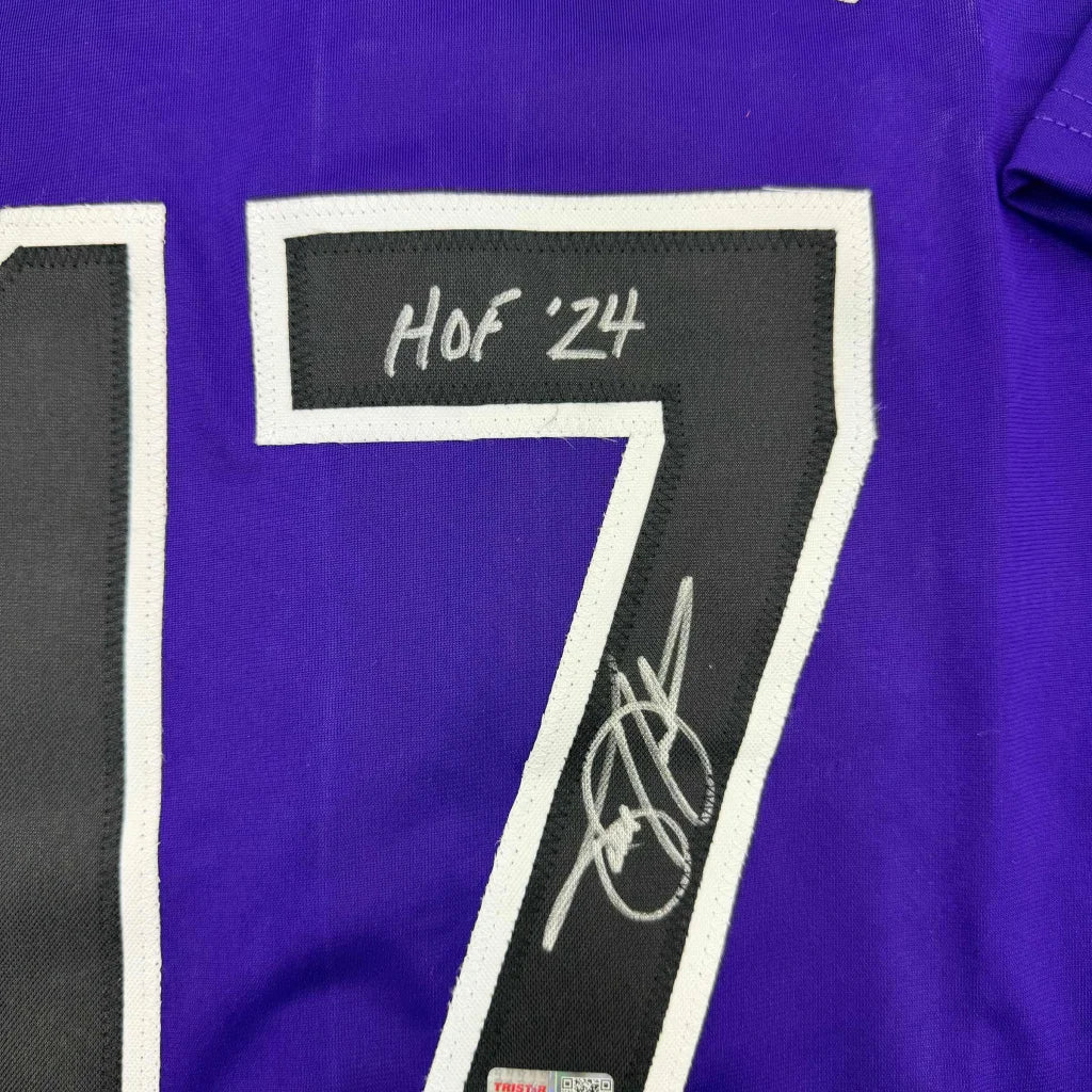 Autographed Todd Helton HOF 24 Colorado Purple Baseball Jersey Tristar COA | Authenticated Signed Sports Jersey | vintageantiquesgifts.com