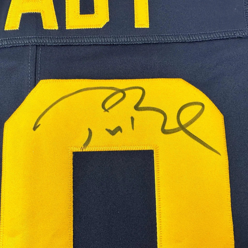 Autographed Brady 10 Navy Jersey with third party authentication for sports fans