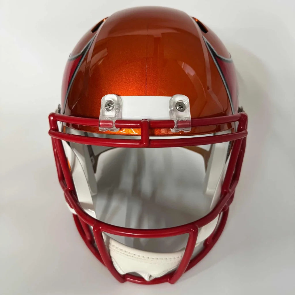Autographed Tom Brady Tampa Bay Buccaneers Blaze Full Size FS F/S Replica Football Helmet Fanatics COA | Authenticated Signed Sports Collectible | vintageantiquesgifts.com