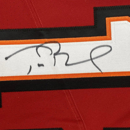 Autographed Tom Brady Tampa Bay Buccaneers Red Authentic Nike Elite Football Jersey Fanatics COA | Authenticated Signed Sports Jersey | vintageantiquesgifts.com