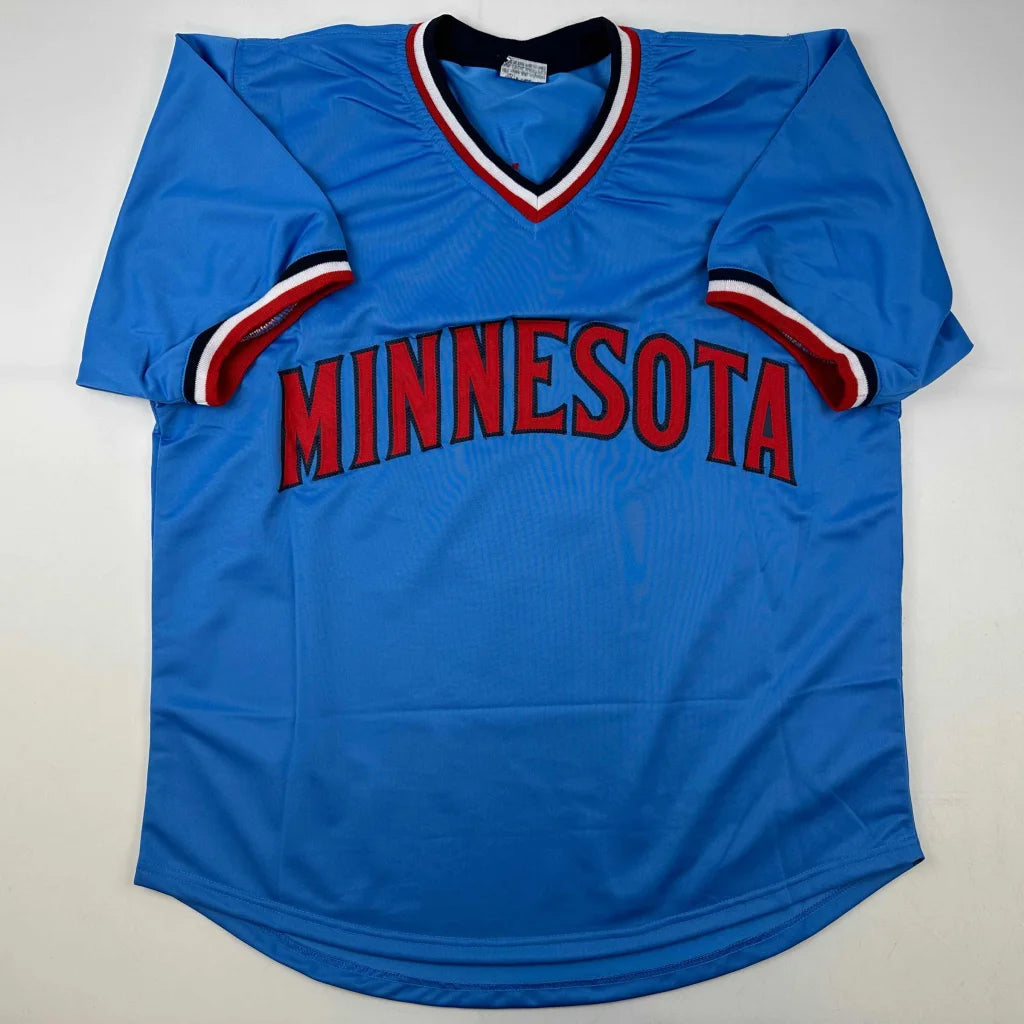 Autographed Tony Oliva Minnesota Light Blue Baseball Jersey Beckett BAS COA | Authenticated Signed Sports Jersey | vintageantiquesgifts.com