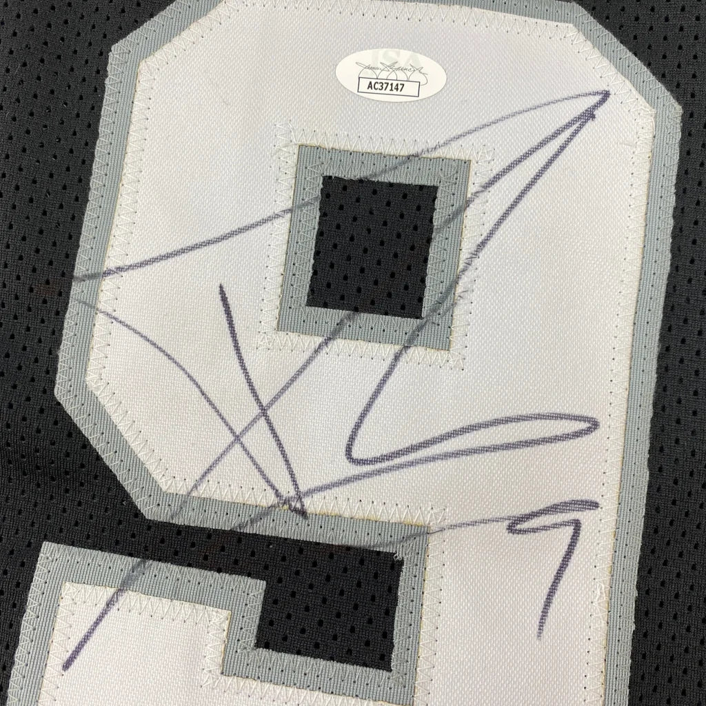 Autographed Tony Parker San Antonio Black Basketball Jersey JSA COA | Authenticated Signed Sports Jersey | vintageantiquesgifts.com