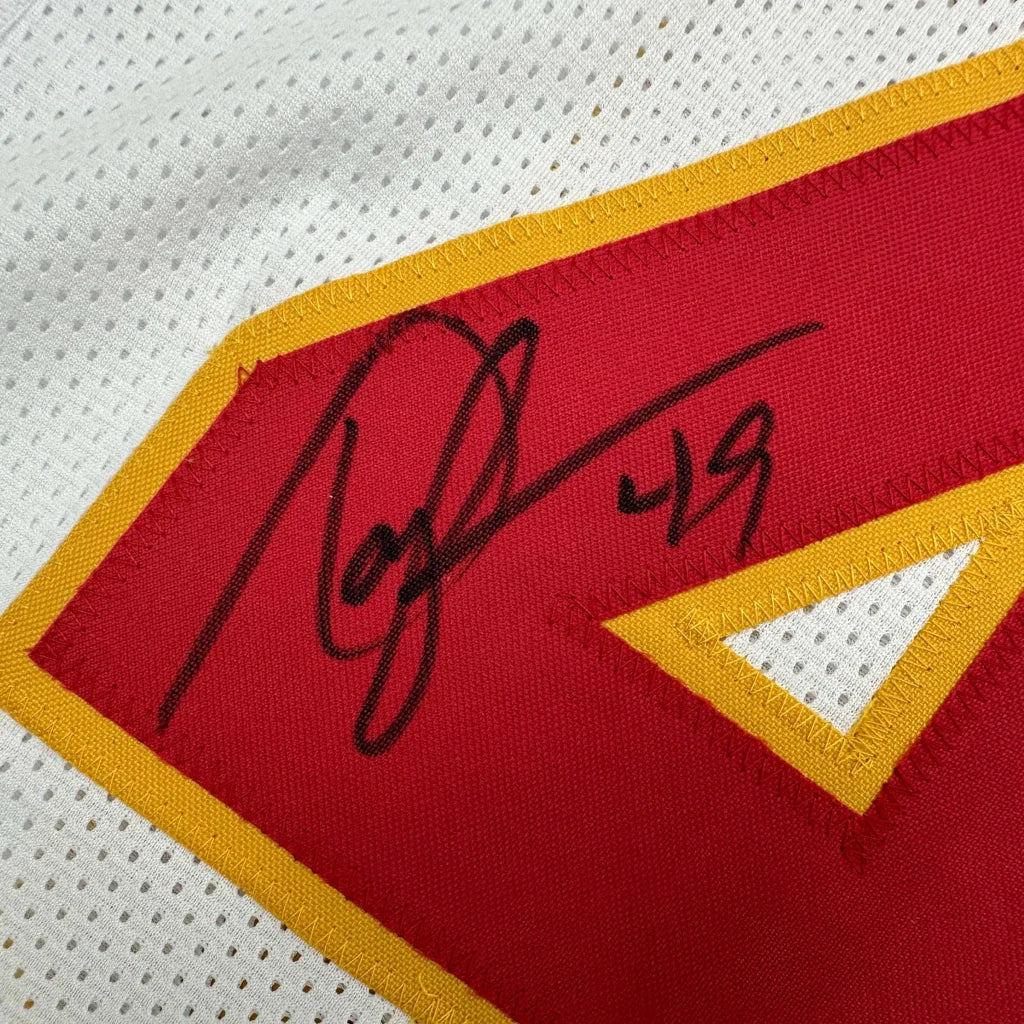 Autographed/Signed Tony Richardson Kansas City White Football Jersey JSA COA