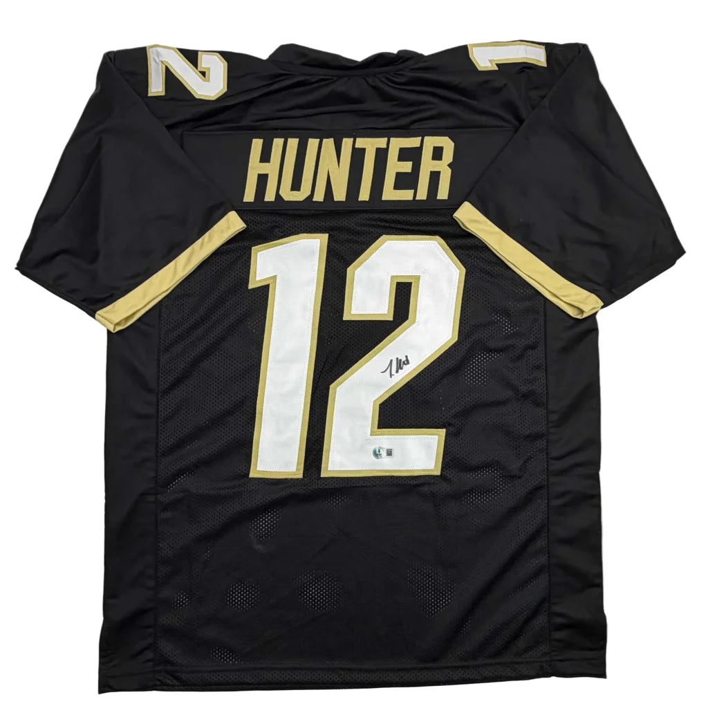 Autographed Travis Hunter Colorado Black College Football Jersey Beckett BAS COA | Hall of Fame Sports Memorabilia | vintageantiquesgifts.com