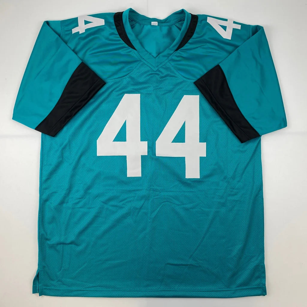 Teal green Authentic WALKER 44 professional sports league jersey with white number 44