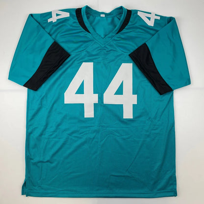 Teal green Authentic WALKER 44 professional sports league jersey with white number 44
