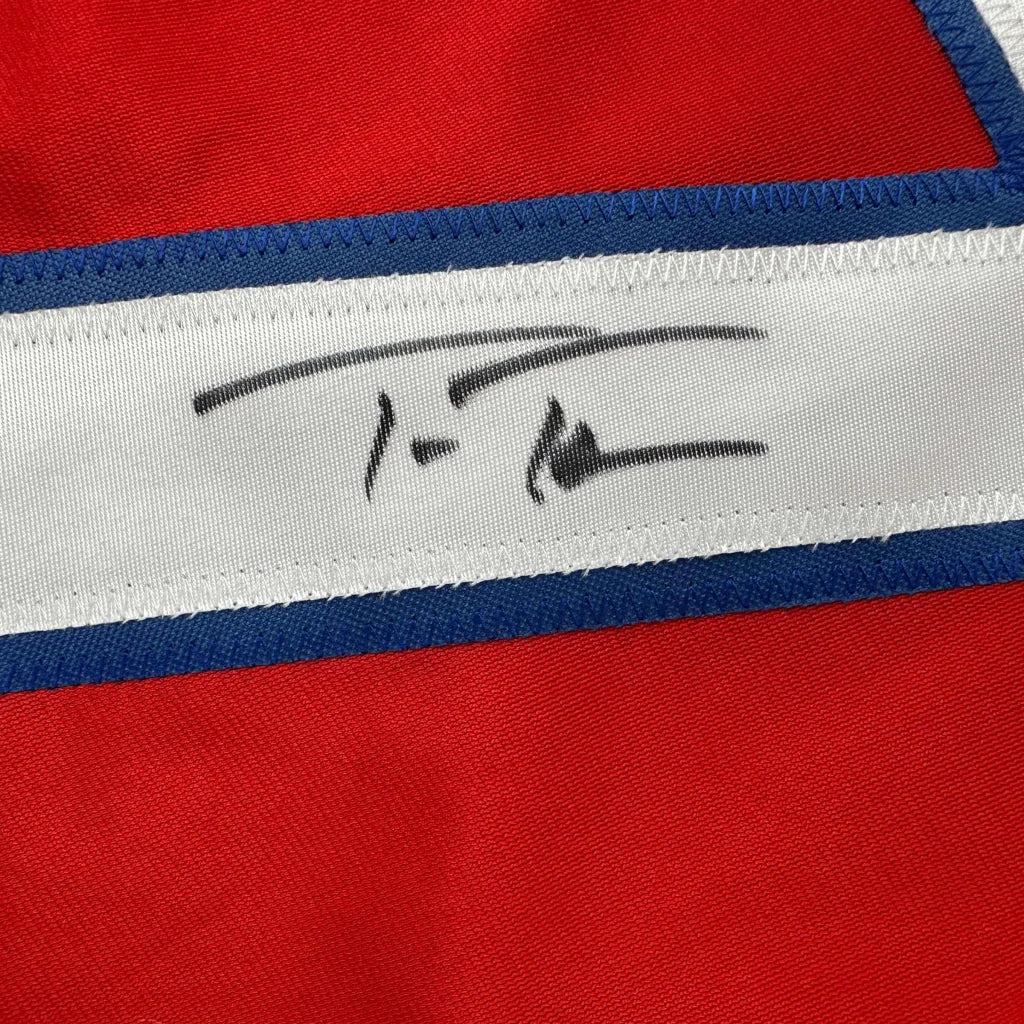 Autographed Trea Turner Philadelphia Red Baseball Jersey Beckett BAS COA | Authenticated Signed Sports Jersey | vintageantiquesgifts.com