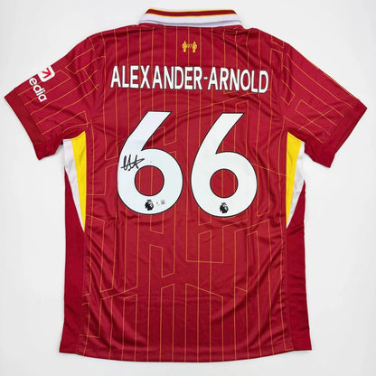 Autographed Trent Alexander-Arnold Liverpool Red Soccer Jersey Beckett BAS COA #2 | Hall of Fame Sports Memorabilia | vintageantiquesgifts.com
