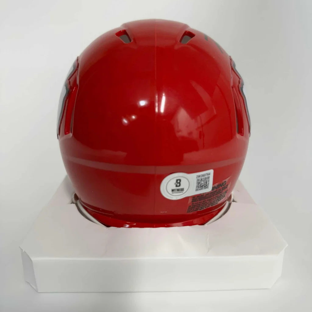 Autographed Trent McDuffie Kansas City Chiefs Red Mini Football Helmet Beckett BAS COA | Authenticated Signed Sports Collectible | vintageantiquesgifts.com
