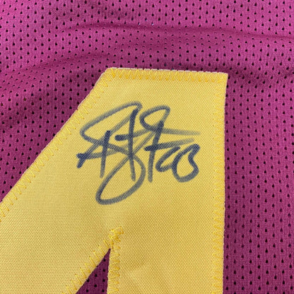 Autographed Troy Polamalu USC Southen Cal Maroon College Football Jersey Beckett BAS COA | Authenticated Signed Sports Jersey | vintageantiquesgifts.com