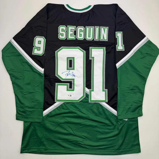 Autographed Tyler Seguin Dallas Black Hockey Jersey Beckett BAS COA | Hall of Fame Sports Memorabilia | vintageantiquesgifts.com