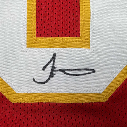 Autographed Tyreek Hill Kansas City Red Football Jersey Beckett BAS COA | Authenticated Signed Sports Jersey | vintageantiquesgifts.com