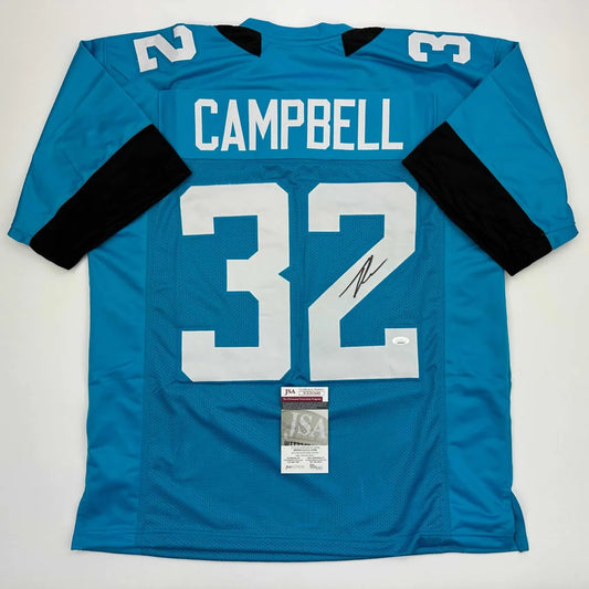 Vibrant autographed Tyson Campbell custom jersey, professional sports league star