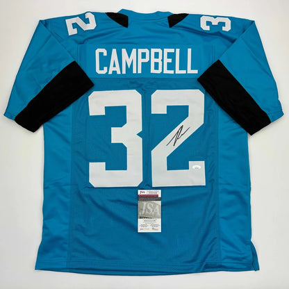 Autographed blue custom jersey with number 32 for professional sports league fans