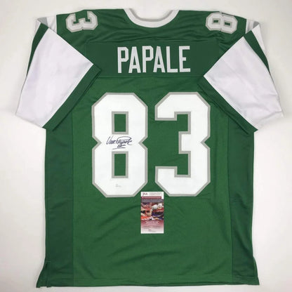 Autographed Vince Papale green custom New York Jets jersey number 83