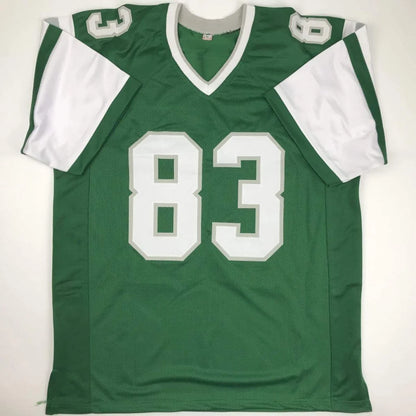 Autographed Vince Papale Philadelphia green custom jersey number 83
