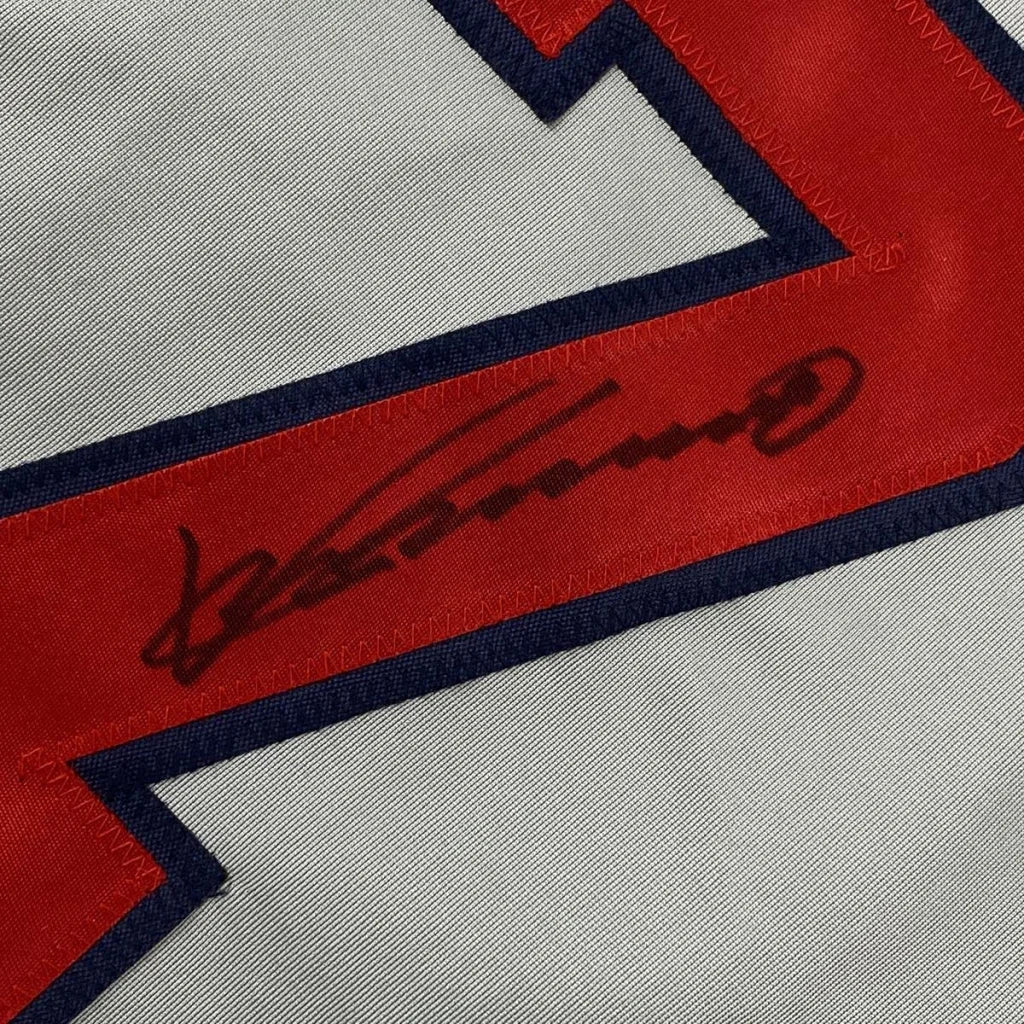 Autographed Vladimir Vlad Guerrero Los Angeles LA Anaheim Grey Baseball Jersey JSA COA | Authenticated Signed Sports Jersey | vintageantiquesgifts.com