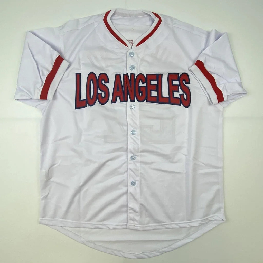 Autographed Vladimir Guerrero custom Los Angeles white baseball jersey