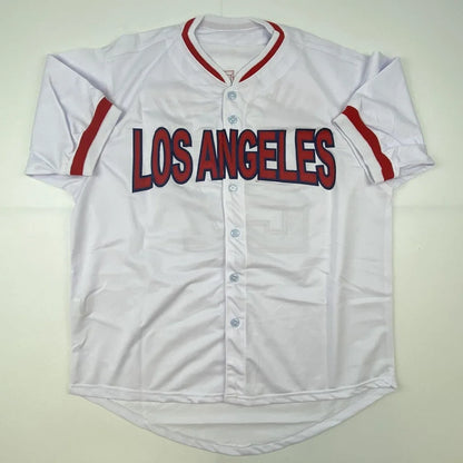 Autographed Vladimir Guerrero custom Los Angeles white baseball jersey