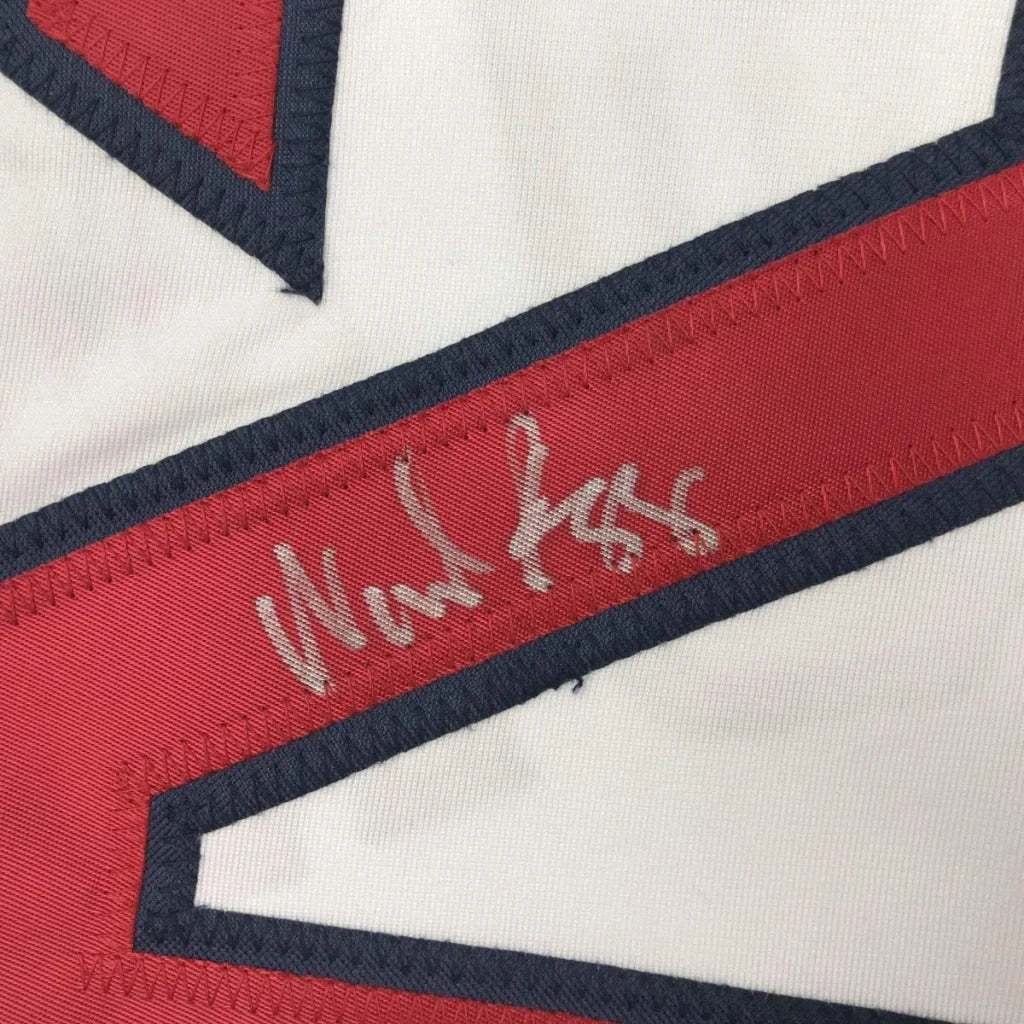 Autographed Wade Boggs Boston jersey with JSA COA and red/navy trim