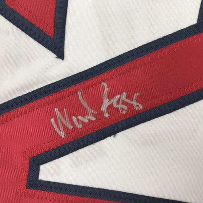 Autographed Wade Boggs Boston jersey with JSA COA and red/navy trim