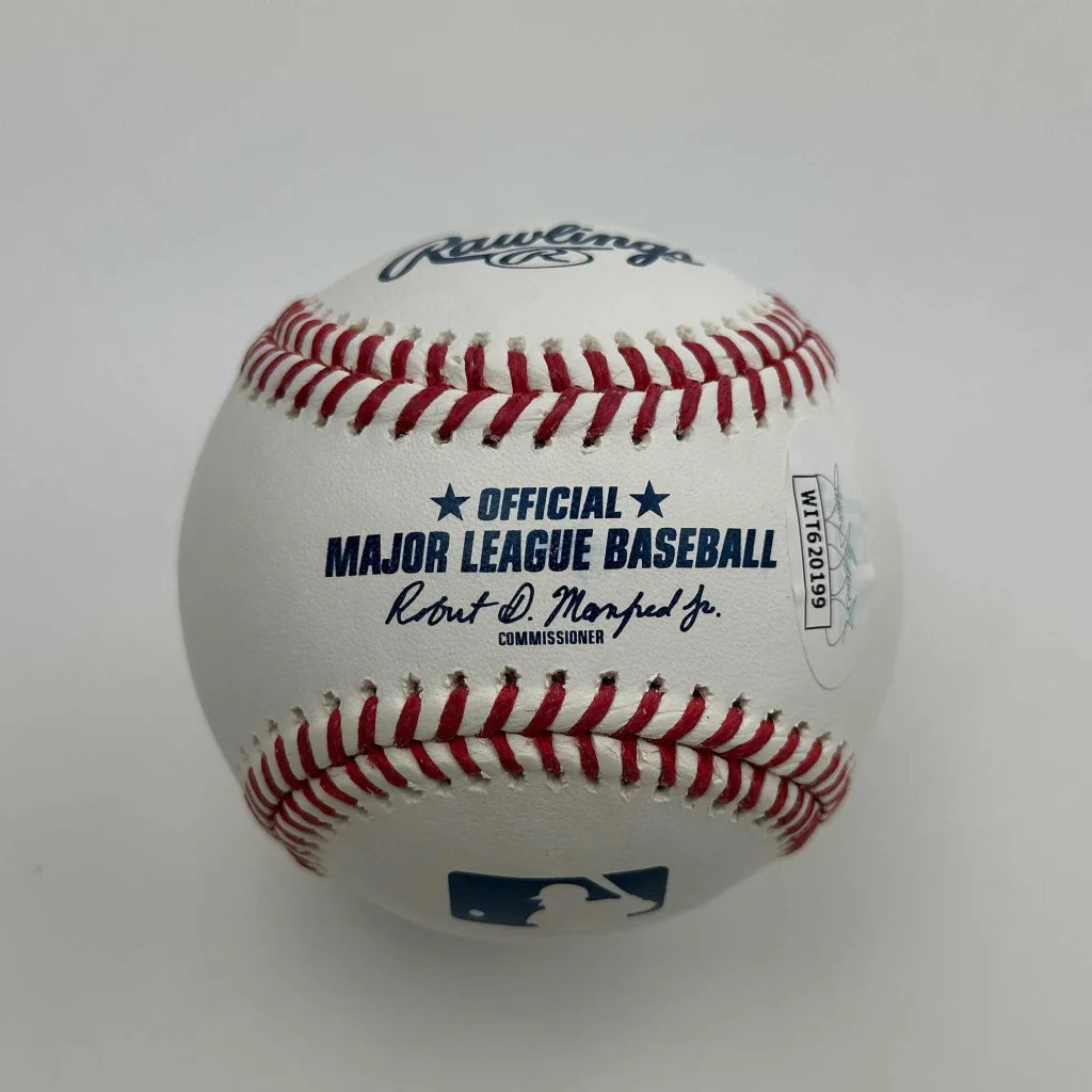 Autographed Wade Boggs Rawlings official MLB baseball with JSA COA