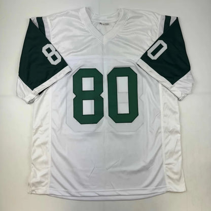 Autographed Wayne Chrebet New York White Football Jersey JSA COA | Authenticated Signed Sports Jersey | vintageantiquesgifts.com