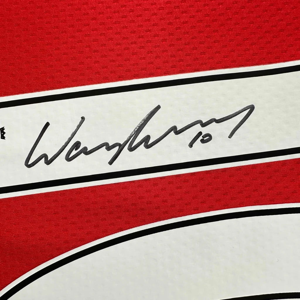 Autographed Wayne Rooney Manchester United Red 2008 Soccer Jersey Beckett BAS COA | Authenticated Signed Sports Jersey | vintageantiquesgifts.com