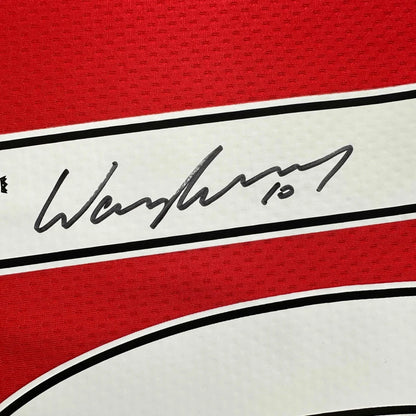 Autographed Wayne Rooney Manchester United Red 2008 Soccer Jersey Beckett BAS COA | Authenticated Signed Sports Jersey | vintageantiquesgifts.com