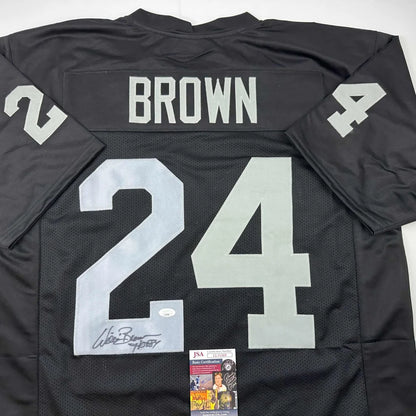Black custom jersey with Brown and 24 in silver from Professional Sports League