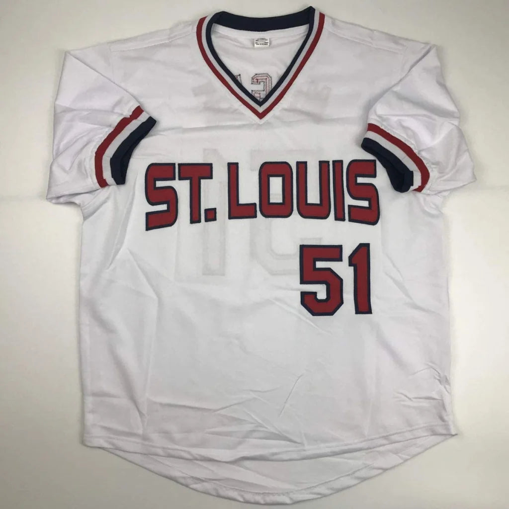 Autographed Willie McGee St. Louis White Baseball Jersey JSA COA | Authenticated Signed Sports Jersey | vintageantiquesgifts.com
