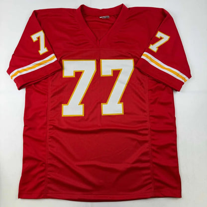 Red custom jersey with number 77 from ROAF, a pro sports league collectible