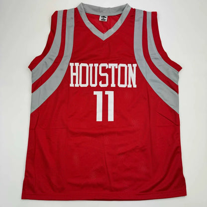 Autographed Yao Ming Houston Red Basketball Jersey Beckett BAS COA | Authenticated Signed Sports Jersey | vintageantiquesgifts.com