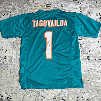 Autographed Tua Tagovailoa Miami Dolphins jersey with signature and certificate