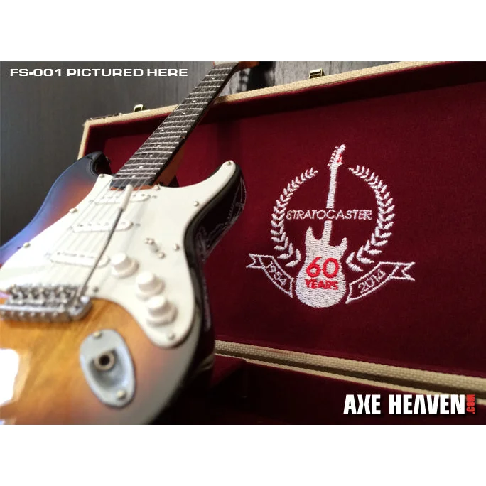Axe Heaven 60th Anniversary Fender Stratocaster in sunburst with guitar case