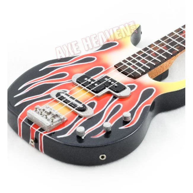 Axe Heaven BB3000MA Yamaha flame mini bass guitar with flame design