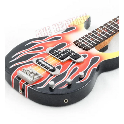 Axe Heaven BB3000MA Yamaha flame mini bass guitar with flame design