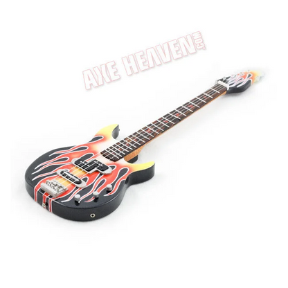 Axe Heaven BB3000MA Yamaha Flame mini bass guitar with flame pattern