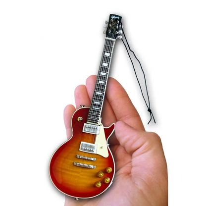 Axe Heaven Cherry Sunburst Gibson Les Paul Miniature Replica Keychain